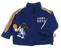 Tmavomodrá propínací mikina s Mickeym Disney