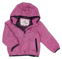 Fuchsiová šušťáková jarná bunda s kapucňou M&S