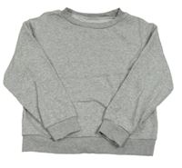 Sivá melírovaná mikina H&M