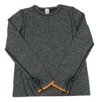 Tmavošedé melírované spodní triko Yigga