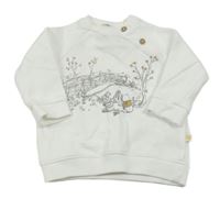 Biela mikina s Púem a přáteli Disney