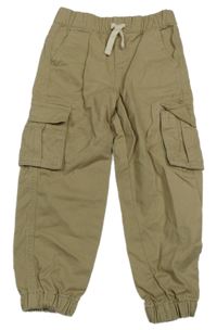Pískové plátěné cargo cuff kalhoty Primark