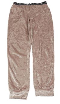 Ružové zamatové tepláky Matalan