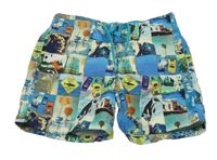 Farebné plážové kraťasy s obrázkami H&M