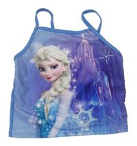 Modro-fialový plavkový top s Elsou Disney