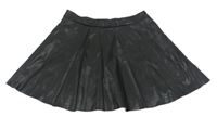 Čierna kožušinová kolová sukňa H&M