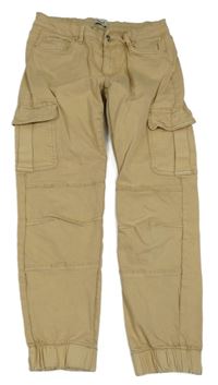 Béžové cuff rifle s kapsami ONLY