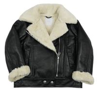 Černý koženkový zateplený křivák Matalan