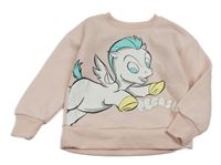 Svetloružová mikina s koníkem Primark