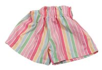 Barevné pruhované lehké kraťasy shein