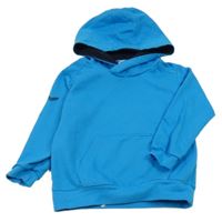 Modrá mikina s kapucňou