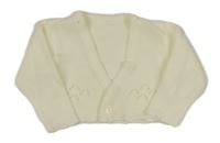 Smotanový ľahký prepínaci crop sveter