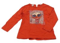 Červené triko se sovou 