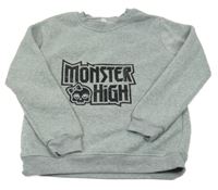 Sivá melírovaná mikina s nápisom