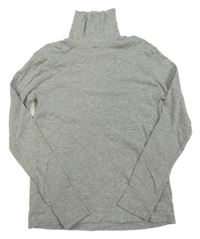 Šedé melírované triko s rolákem H&M