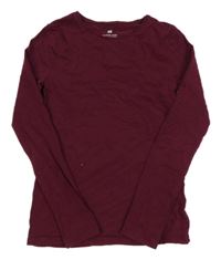 Vínové tričko H&M