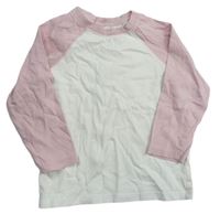 Smetanovo-ružové tričko H&M