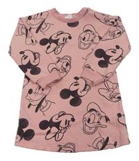 Ružové teplákové šaty s Minnie a kamarády Disney