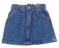 Modrá paper bag rifľová sukňa Denim Co.