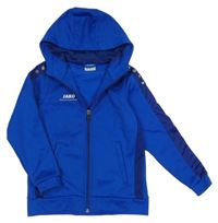 Tmavomodrá prepínaci thermo mikina s logom a kapucňou Jako