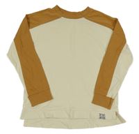 Béžovo-okrové triko Zara