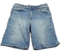 Světlemodré riflové kraťasy 