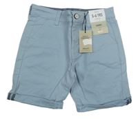 Nové - Světlemodré plátěné chino kraťasy Primark