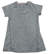 Sivé melírované športové tričko H&M