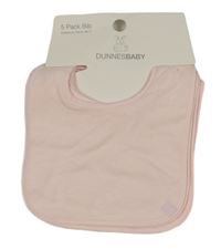 Nové - 5set - 5x ružový froté podbradník Dunnes