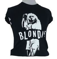 Dámske čierne tričko s potiskem Blondie Primark