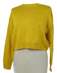 Dámský okrový crop svetr H&M