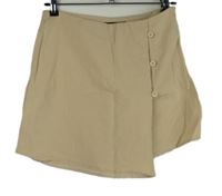Dámská béžová plátěná skort sukně Nasty GAL 