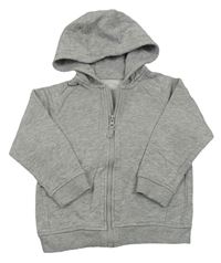 Sivá prepínaci mikina s kapucňou Matalan