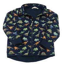Tmavomodrá softshellová bunda s dinosaurami H&M
