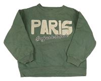 Khaki mikina s nápisom Zara