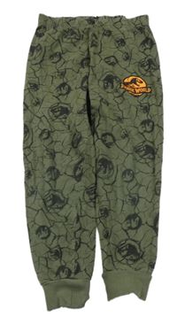 Khaki pyžamové kalhoty s dinosaury Primark
