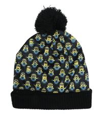 Černá čepice s Mimoni