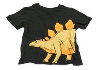 Černé tričko s dinem H&M