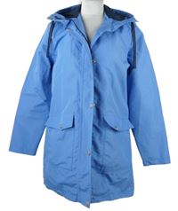 Dámska modrá šušťáková jarná parka s kapucňou Esmara