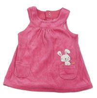 Ružové zamatové šaty so zajícem C&A