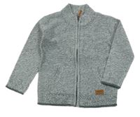 Sivý melírovaný prepínaci sveter