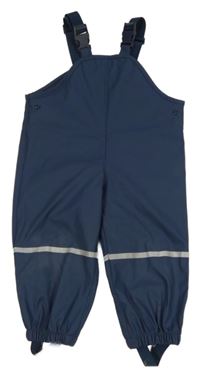 Tmavomodré nepromokavé laclové kalhoty