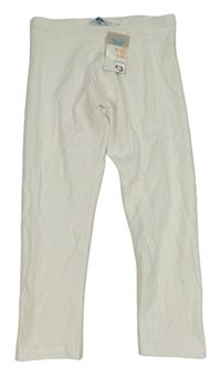 Nové - Biele capri legíny Primark