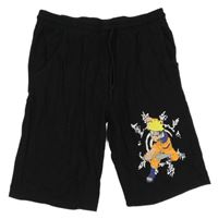 Černé bavlněné kraťasy - Naruto 
