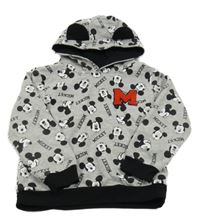 Sivá mikina s Mickeym a kapucňou Disney