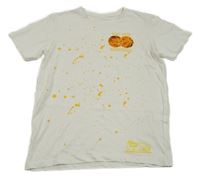 Biele tričko s loptami a kaňkami