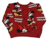 Bordó oversize mikina s Minnie H&M