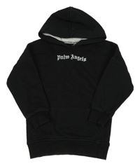 Čierna mikina s kapucí Palm Angels