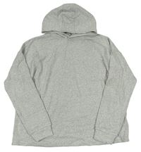 Sivý melírovaný trblietavý sveter s kapucňou M&S