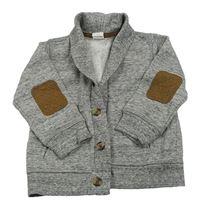 Sivá melírovaná prepínaci mikina s náloketníky zn. H&M